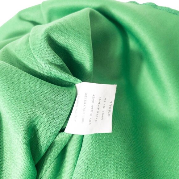 Judith March Green Crochet Knit Dress Bell Sleeve SZ S Boho - Picture 9 of 12